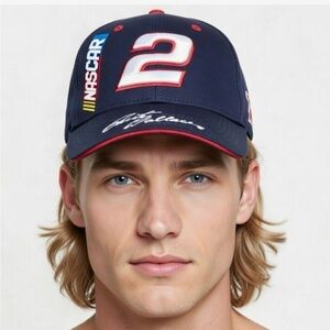 NASCAR Rusty Wallace Miller Lite Autographed Signature Hat Cap #2 Vintage Racing